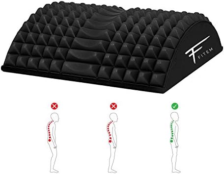 Fitem Lumbar Posture Corrector Spinal Decompression Arched Back Stretcher Massager, Relieves Muscle Pain, Stiffness, Backache and Trigger Points
