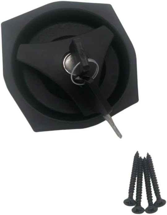CR-MOESANCO® Cerradura 1033 FAP Exterior Puerta Caravana con Llaves – Negra Ambidiestra