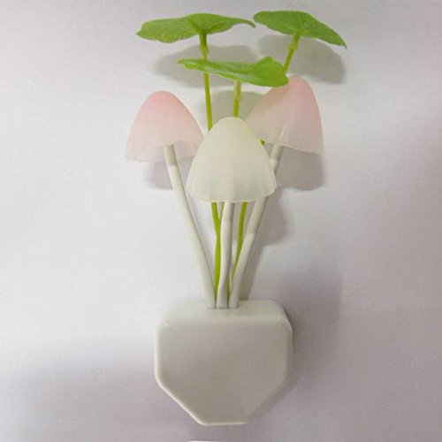 Verträumt LED Pilz Lampe Lichtsensor Nacht Licht Kontrolle EU Stecker Schlafzimmer Wand Leuchte Party Dekoration - 9