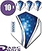 Produktbild ABC Darts Flights - Pentathlon Wave Blau - 10 sätz (30 stück Dart Flights)