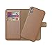 Price comparison product image Be Hello BeHello 2-in-1 Wallet Case Bruin voor iPhone X | Xs