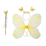 Incluye alas de mariposa, diadema y varita mágica. Ellos indudablemente harán que sus hijos sean la luz en las multitudes.