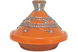 SAHARASHOP Marokkanische Tajine Dips Schale Ø 13 cm Orange