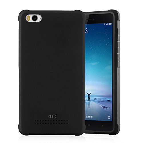 MOONCASE Xiaomi 4i   4C Funda  Choque Absorci  n Protecci  n TPU Case Carcasa para Xiaomi Mi 4C 4i Negro