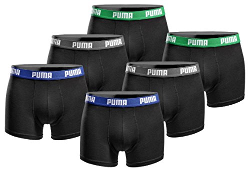 PUMA Herren Boxershort Basic Limited Black Edition 6er Pack
