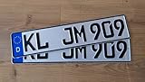 2 EU KFZ Kennzeichen / Autoschilder 520 X110 mm