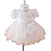 Wawoo®Infant Christening Gowns Toddler Baby Girls Birthday Dress White Cotton Lined Clothes Princess Party Dress 0-24 Month