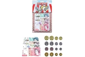 The Home Fusion Company Enfants Jouet Boutique Jeu Play Monnaie Livre Billets & Pièces