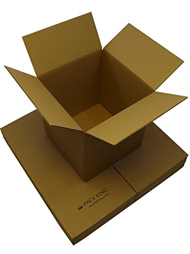 100 x Single Wall Brown Cardboard Boxes Packaging Postal, Mailing & Storage Strong Containers Flat Packed Corrugated Cartons House Moving / Removals – All Sizes Available (24