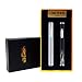 Produktbild USB Feuerzeug wiederaufladbar 2 Pack Mini elektrische Flammenlose winddicht tragbar Slim ZIGARETTE Feuerzeuge, silberfarben / schwarz