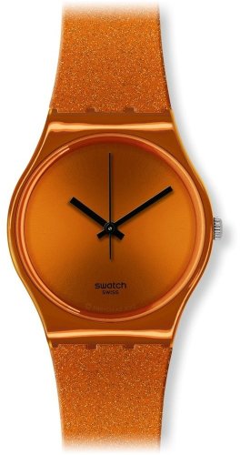 Swatch Unisex Armbanduhr DEEP ORANGE Analog Quarz Kunststoff GO111 Swatch Unisex Armbanduhr DEEP ORANGE Analog Quarz Kunststoff GO111