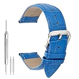la hebilla está hecha de acero inoxidable 316L de alta calidad exótico, para una mayor resistencia a la corrosión. Consejos para el cuidado: evitar tomarlo en una ducha o la natación; puede ser un poco rígido cuando es nuevo. se vuelve más y más flexible después de varias veces el desgaste. don gratuito: bares / pasadores de resorte para cambiar la correa fácilmente.