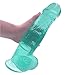 Produktbild SM&WD Transparente Jelly Realistische Dildo Saugnapf Crude Penis 28 * 6CM , green