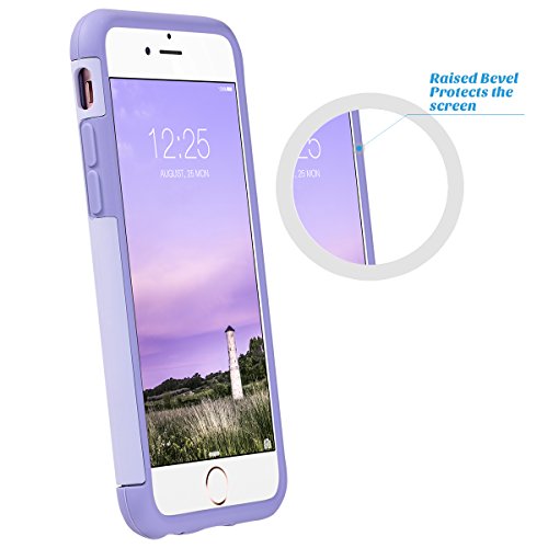iPhone 6 Case, ULAK iPhone 6S Case Dual Layer Shockproof [Drop Protection] Slim Hybrid Impact Skin Case Cover for Apple iPhone 6 6S (4.7 Inch)(Light Purple)