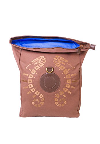 Musterbrand Zelda Rucksack Link Shield Roll-Top Daypack Wasserabweisend Unisex Braun ONE