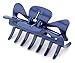 Dark Blue 9cm Wide Acrylic Hair Claw Jaw Clip Hair Accessories by Zest