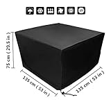 【Vorteil】Möbelabdeckung kann Wind widerstehen und das ganze Jahr über Regen und Beständigkeit gegen Verblassen und Möbelabdeckung Schmelzkapazität stark.