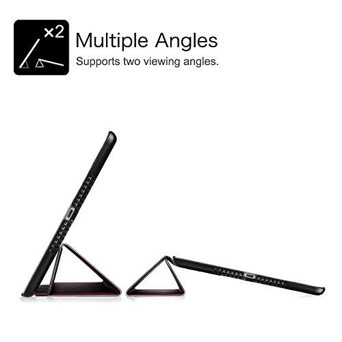 Fintie iPad Air 2 Hülle – Ultradünn Superleicht Smart Cover Schutzhülle Tasche Case mit Ständer und Auto Sleep / Wake Funktion für Apple iPad Air 2 (iPad 6 6th Generation), Lila - 8