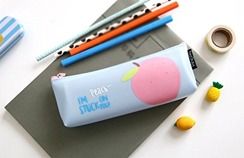 JUNGEN Estuche de L piz de moda patr n de fruta impreso bolsa de la pluma de silicona Caja de L piz bolsas de papeler a Bolsa de Cosm tico para ni as Duraznos reviews JUNGEN Estuche de L piz de moda patr n de fruta impreso bolsa de la pluma de silicona Caja de L piz bolsas de papeler a Bolsa de Cosm tico para ni as Duraznos