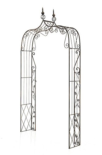 CLP Metall-Rosenbogen AURORA, 2 verschiedene Aufbau Möglichkeiten, pulverbeschichtet, sehr stabil bronze - 3