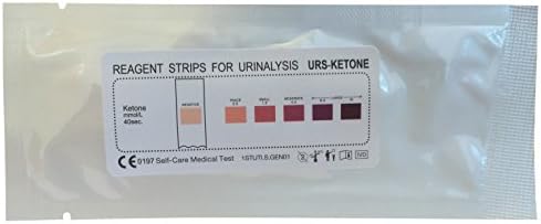 Ketone Ketones Urinalysis Urine Strip Tests Stick Strips Test Multisticks Atkins Diet Weight Loss Tool (5 Foils of 1 Strip per Foil)