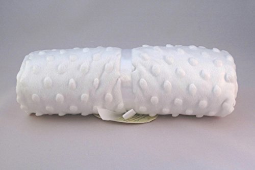 Popcorn Textured/Dimple Effect Pram,Moses Blanket (white)