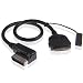 Produktbild Audi VW iPod Cable, Geotech AMI MDI MMI Audio Music Interface to iPod iPhone Dock Connector AUX-IN Cable Adapter | Data Sync Transfer & Charging | for Apple iPod iPhone 3 4 4S iPad 2 3 | 4F0051510K | for Audi A3 A4 A5 A6 A8 S4 S6 S8 Q5 Q7 R8 , Volkswagen Jetta GTI GLI Passat CC Tiguan Touareg EOS | AMI/MDI/MMI/iPod - Black