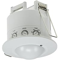 ChiliTec Decken Einbau Bewegungsmelder Unterputz 360° HF Radar 230V sensibel Hochfrequenz Präsenzmelder Einstellbar Weiß