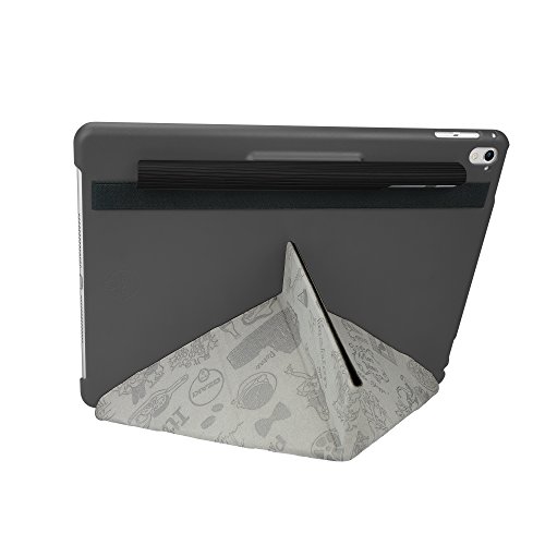 Ozaki O!Coat Travel Versatile 360° Schutzhülle für Apple 9,7″ iPad Pro in schwarz (Rom) [Patentierte Standfunktion | wake/sleep Funktion | Apple Pencil Halterung | Kunstleder] – OC131RM - 3