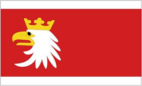 Preisvergleich Produktbild Fahne / Flagge Polen - Woiwodschaft Emland Masuren 90 x 150 cm