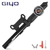 【Haltbar & Leicht】 Aus Aluminiumlegierung und verstärktem Kunststoff, 26,5 cm, 124 g, damit Sie die Pumpe in Ihrer Tasche aufbewahren oder auf dem Fahrradrahmen mit dem mitgelieferten Befestigungskit anbringen.