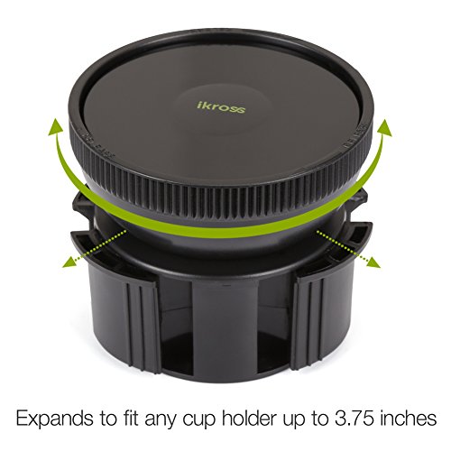 iKross Supporto Auto Magnetico, 2-in-1 Supporto da Portabicchiere e Parabrezza per Cellulare Smartphone â€“ Braccio Lungo Singolo
