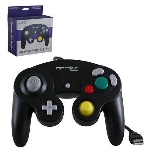 retro-bit - PC-722 Gamecube Controlador USB Wired para PC y Mac - Negro
