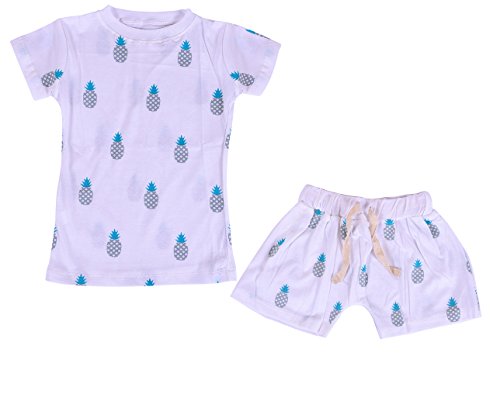 MOMS HOME Soft Organic Cotton Baby Tshirt Set with Shorts - Pine Apple -2-3 Year RS.159 (80.00% Off) - Amazon