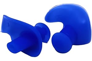 AQASKIN Tapones para los oídos de natación – Descuentos de cantidad– Deportes en agua – Tapones para los oídos para niños y adultos – Unisex – Piscina – Color azul – Cantidad de paquetes: 1 - 100 unidades
