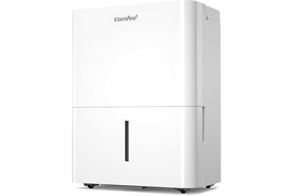COMFEE' Casa Muffa Avfuktare 12 l/24 h, lämplig upp till 20 ㎡, tvättbart filter, svängbara hjul, R290, MDDN-12DEN7