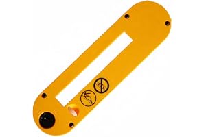 TOP-MAX DWE7402DI Bordssåg tillbehör Dado ThroatPlate 25 cm bärbara sågar kompatibla med Dewalt-bordssåg för DWE7490, DWE7491