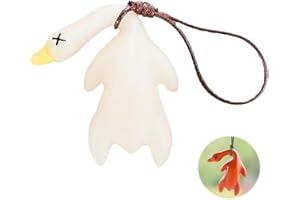 HAMKU 2 pezzi Anatra che cambia colore Ornamento appeso auto anatra oscillante Ciondolo Decorazione a specchio,Decorazione interna