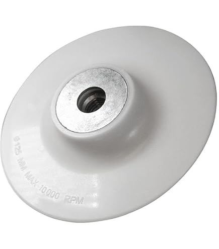Plateau De Support ABS Silverline – 125 Mm – Pour Disques De Ponçage/polissage – Compatible Meuleuses D’angle, Vitesse Max 12 200 Tr/min - 10
