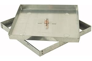 MAGGINI SIGILLO CHIUSINO PORTA PAVIMENTO H. CM 3 ACCIAIO ZINCATO (cm 53x53)