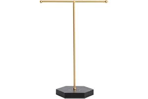 Erthree Jewelry Holder, Hanging Jewelry Organizer, Metal T-Bar Necklace Display Stand to Organize Necklaces, Bracelets, Earrings, Rings and Watches(size:1 PC)