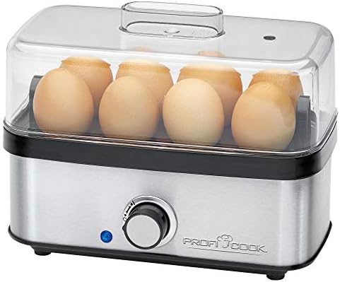 Profi Cook pc-ek 1139 8egg (S) 400 W Black, Stainless Steel – Folder for Eggs (225 mm, 130 mm, 185 mm, 710 g, 220 – 240 V, 50/60 Hz)