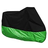 Ein Paar Gürtelschnallen am vornen Rand machen die Schutzhülle sicherer, sodass die Schutzhülle nicht mit dem Wind weggefegt. Doppelt Genähte Nähte und voll unten elastischer Saum für eine sichere und gemütliche passen.