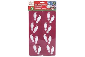 Homestreet Christmas - Set di stencil a forma di impronte di elfo, per vedere dove sono stati i tuoi elfi monelli