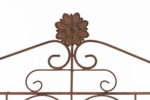 CLP Metall-Standregal LENJA, Landhaus-Stil, klappbar, mit Pulverbeschichtung, ca 160 x 60 x 30 cm, 4 Böden braun - 3