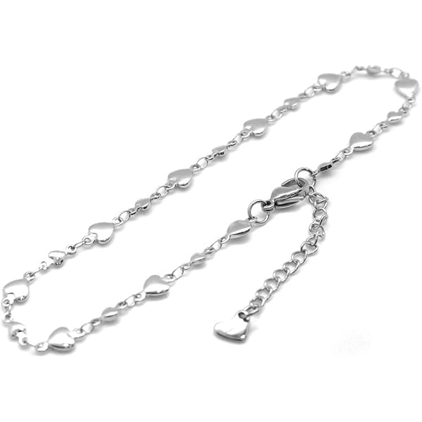 Cavigliera In Acciaio Inossidabile 316L - Catena 6mm, Regolabile, Chiusura A Moschettone, Per Uomo E Donna (22+5cm) - Foto 8