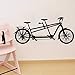 Produktbild Yologg 60X26 Cm Wandtattoo Vinyl Stickertransportation Tandem Fahrrad Abnehmbare Für Kinderzimmer Jungen Dekoration Wohnkultur