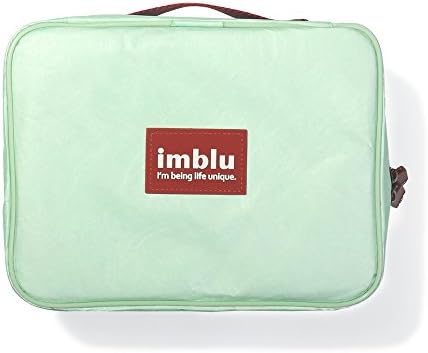 Imblu Womens Protable Toiletry Bags / Hanging Men's Camping Wash Bag / Waterproof Make-up Storage Bag / Ultralight Ladies Make Up Cosmetic Tote Organiser Perfect For Grooming &amp; Travel Size Toiletries (Large, Mint Green)