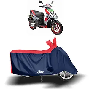 DREAM - Aprilia SR 150 Race New BS6 Water Resistant - Dust Proof - Full Bike Scooty Two Wheeler Body Cover for Aprilia SR 150 Race (Strip Red)