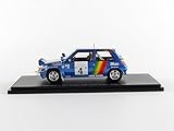 renault r5 gtx Miniatur Spark - S3860 - Renault R5 GT Turbo - Rallye Cote d \'Ivoire 1990 - Maßstab 1/43 - Blau Metall